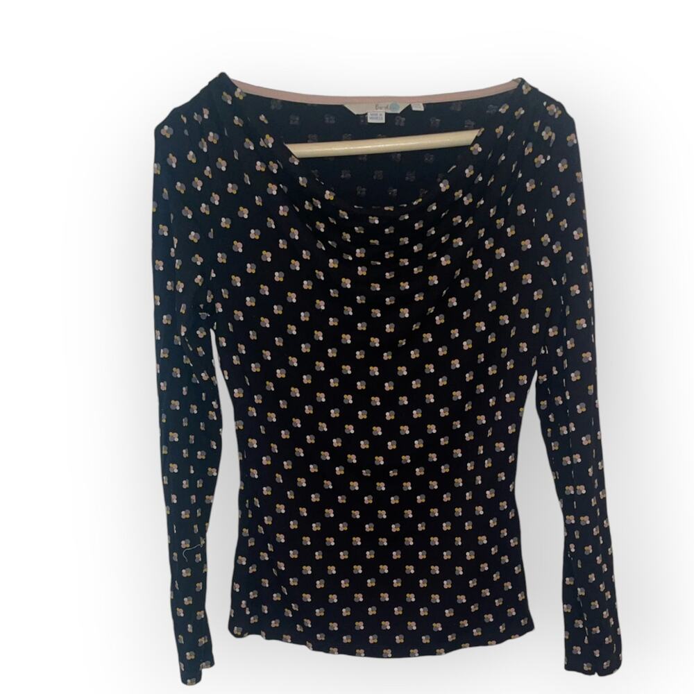 Boden Shirt Top | Womens Size 6 |  Cowl Neck Flowy Drapey Career | EUC